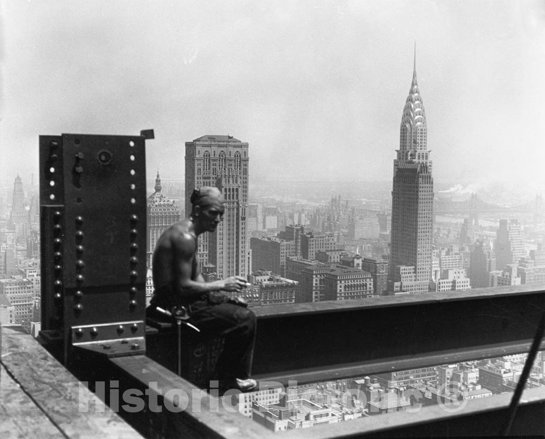 Photo Print : Lewis Hine - Empire State Building : Vintage Wall Art