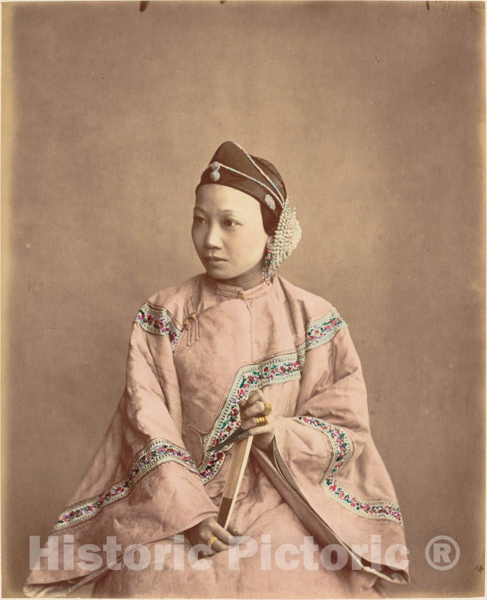 Photo Print : Raimund von Stillfried - Fille de lanxchow : Vintage Wall Art