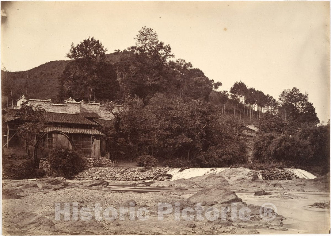 Photo Print : John Thomson - Flouring Mill at Yen-Ping : Vintage Wall Art