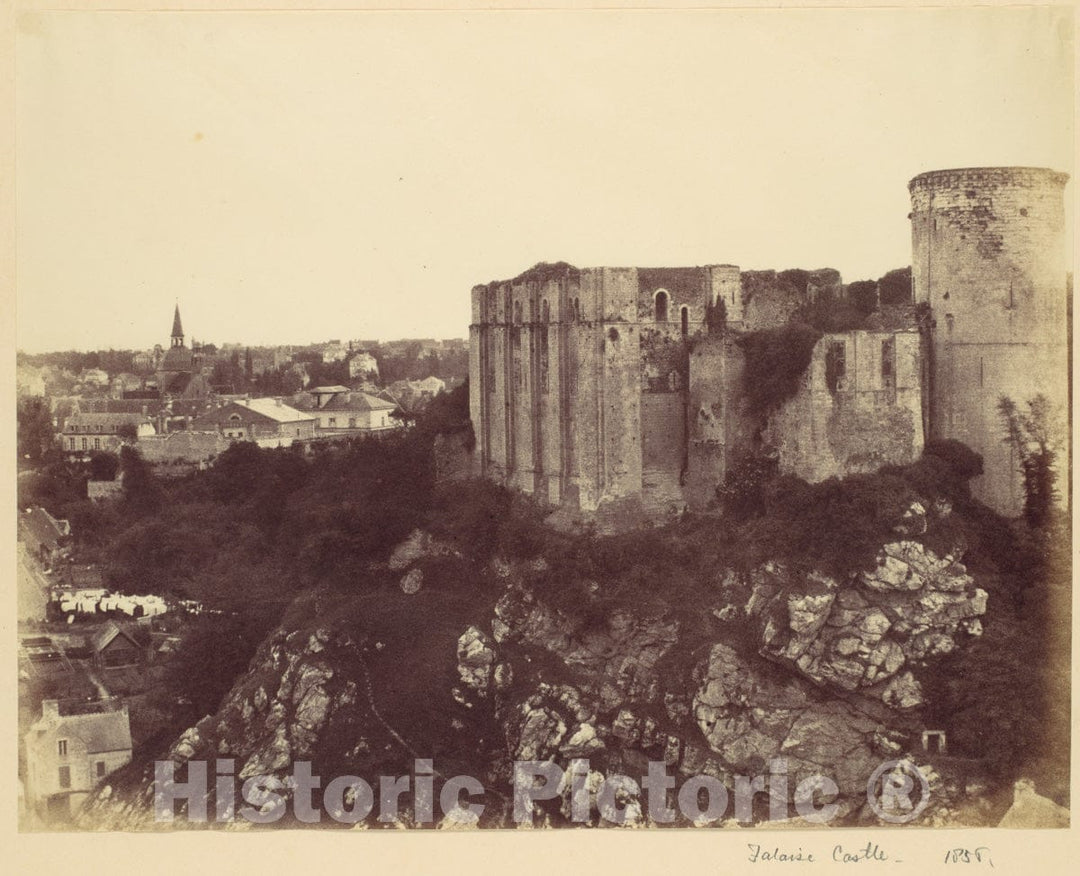Photo Print : Alfred Capel Cure - Falaise Castle : Vintage Wall Art