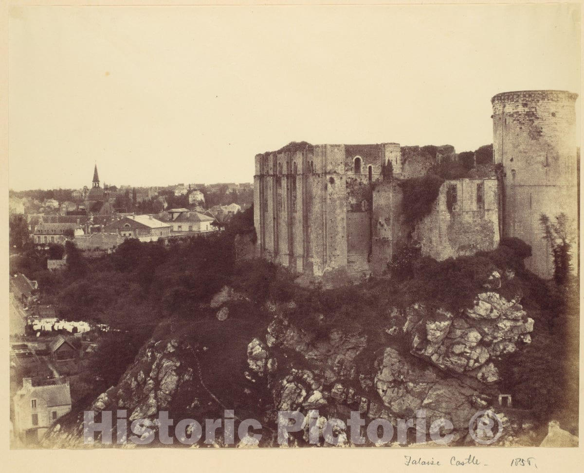 Photo Print : Alfred Capel Cure - Falaise Castle : Vintage Wall Art