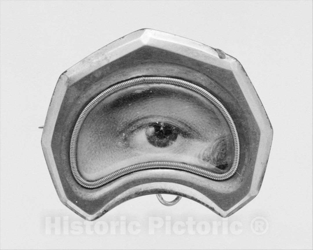 Art Print : British Painter - Eye Miniature : Vintage Wall Art