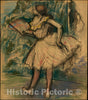 Art Print : Edgar Degas - Dancer with a Fan 1 : Vintage Wall Art