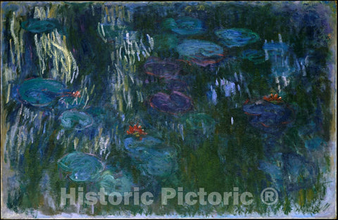 Art Print : Claude Monet - Water Lilies 1 : Vintage Wall Art