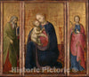 Art Print : Donato de' Bardi - Madonna and Child with Saints Philip and Agnes : Vintage Wall Art