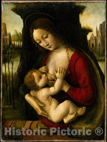 Art Print : Bernardino dei Conti - Madonna and Child : Vintage Wall Art