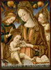 Art Print : Vittore Crivelli - Madonna and Child with Two Angels : Vintage Wall Art