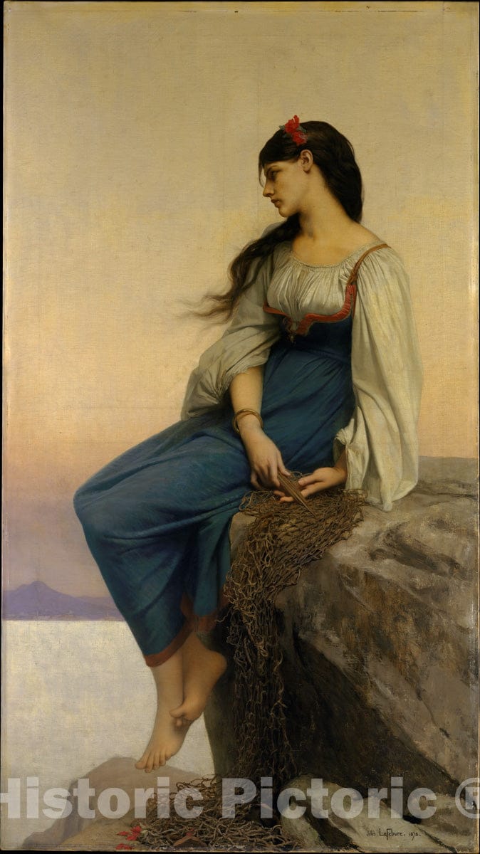 Art Print : Jules-Joseph Lefebvre - Graziella : Vintage Wall Art