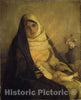 Art Print : Pascal-Adolphe-Jean Dagnan-Bouveret - Madonna of The Rose : Vintage Wall Art