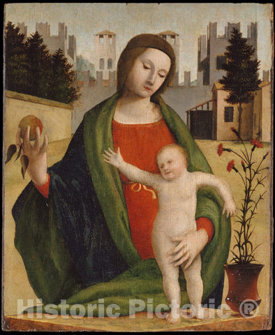 Art Print : Bramantino (Bartolomeo Suardi) - Madonna and Child : Vintage Wall Art