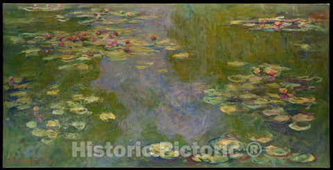 Art Print : Claude Monet - Water Lilies 2 : Vintage Wall Art