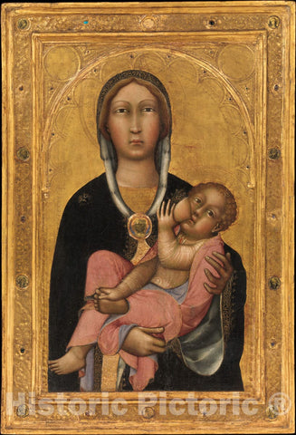 Art Print : Paolo di Giovanni Fei - Madonna and Child : Vintage Wall Art