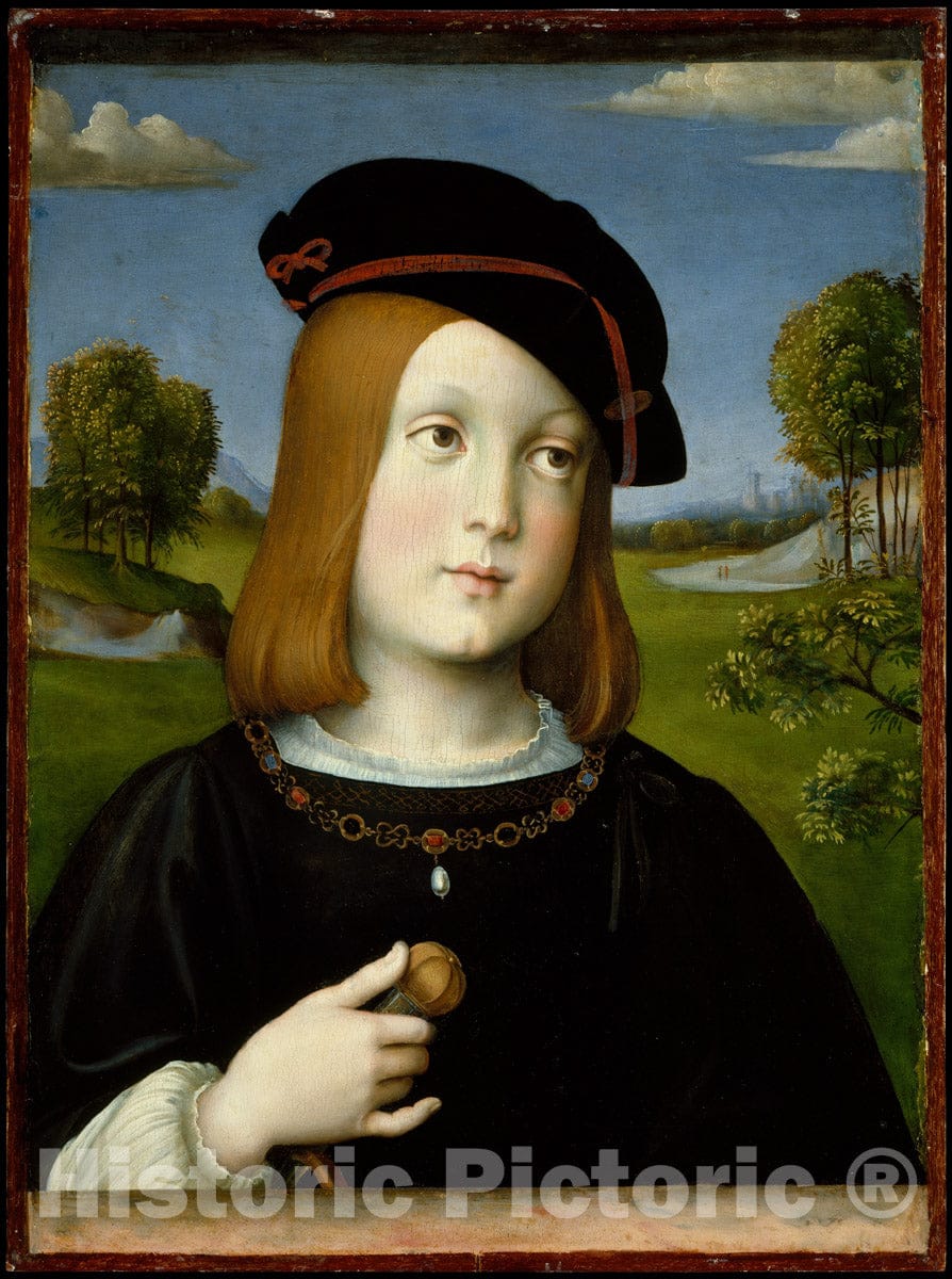 Art Print : Francesco Francia - Federigo Gonzaga (1500–1540) : Vintage Wall Art