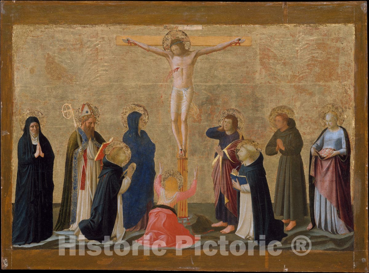 Art Print : Fra Angelico (Guido di Pietro) - The Crucifixion 1 : Vintage Wall Art