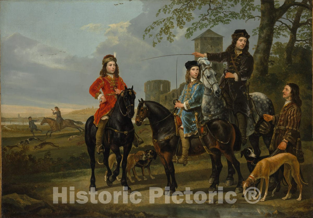 Art Print : Equestrian Portrait of Cornelis - Artist: Aelbert Cuyp - Created: c1652 : Vintage Wall Art