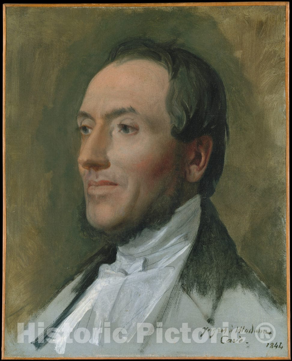 Art Print : Jean Auguste Dominique Ingres - Edmond Cavé (1794–1852) : Vintage Wall Art