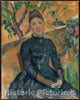 Art Print : Paul Cézanne - Madame Cézanne (Hortense Fiquet, 1850–1922) in The Conservatory : Vintage Wall Art