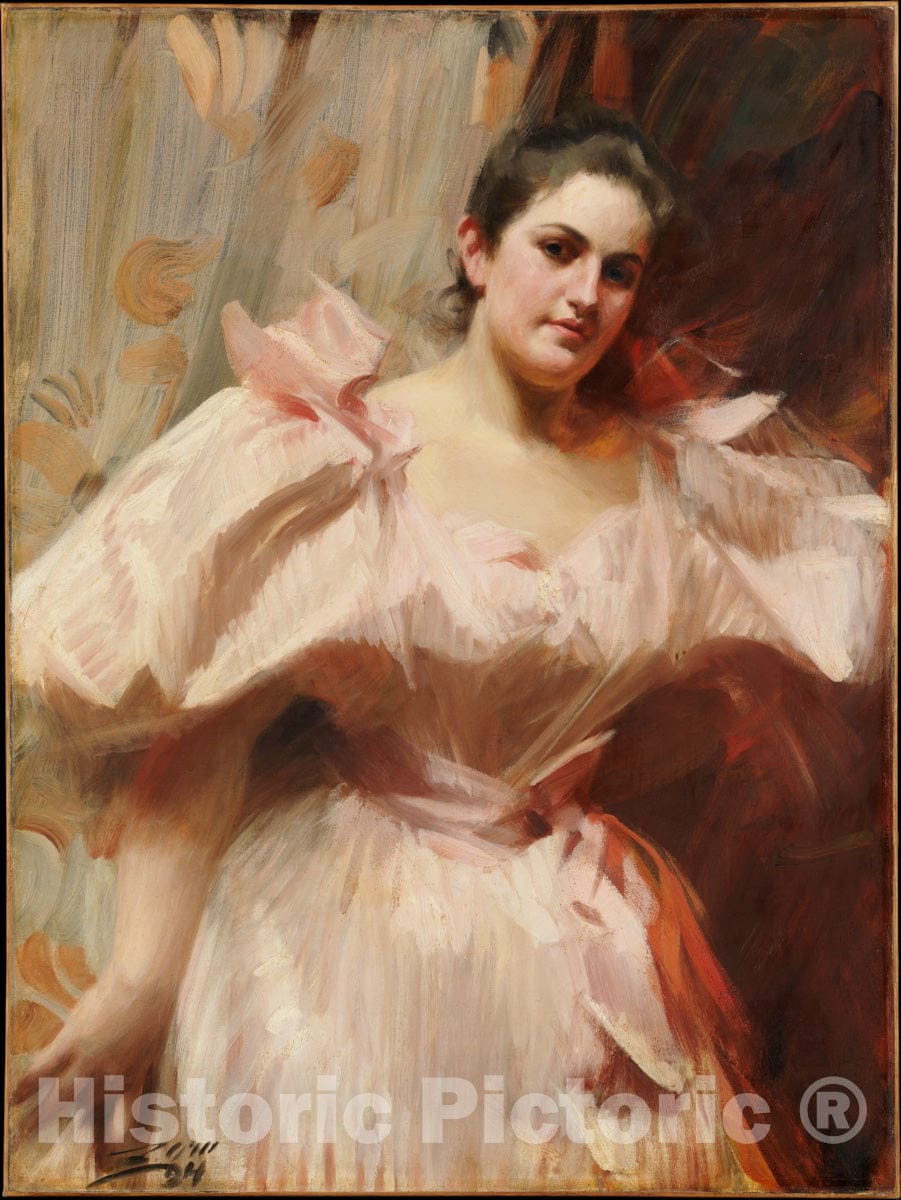 Art Print : Anders Zorn - Frieda Schiff (1876–1958), Later Mrs. Felix M. Warburg : Vintage Wall Art