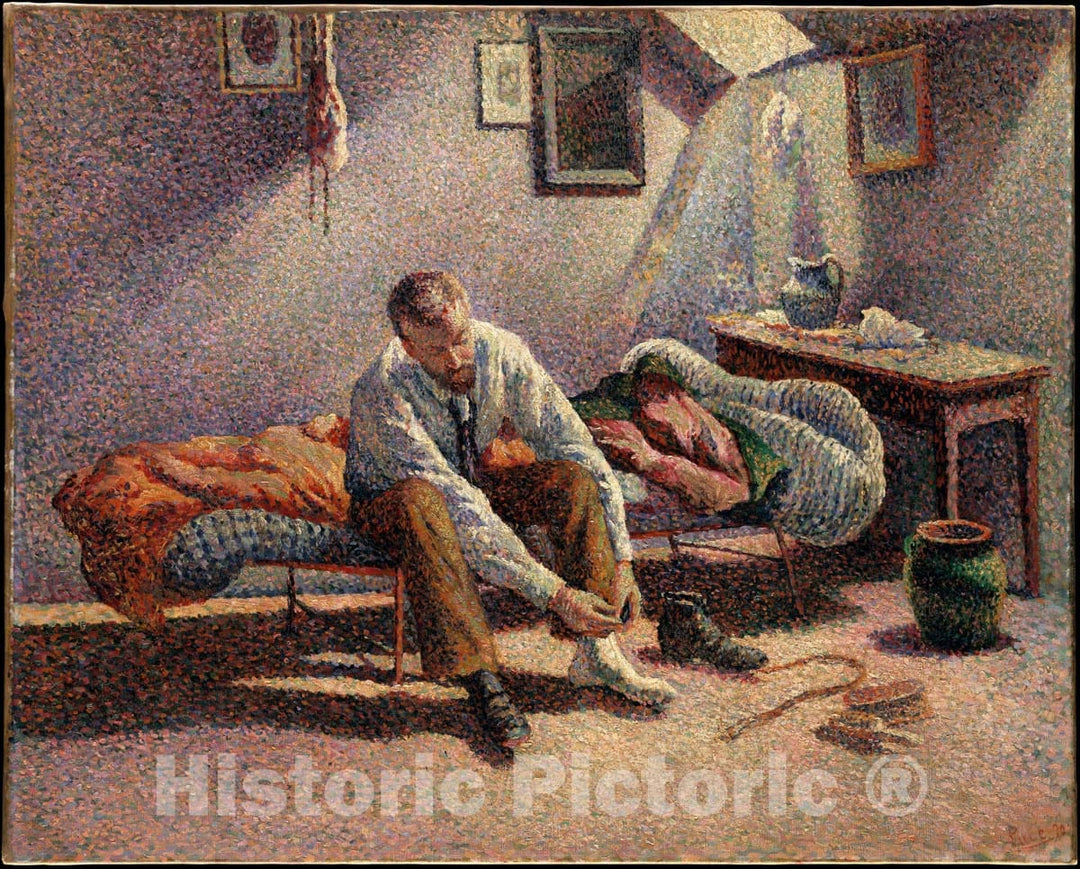 Art Print : Maximilien Luce - Morning, Interior : Vintage Wall Art
