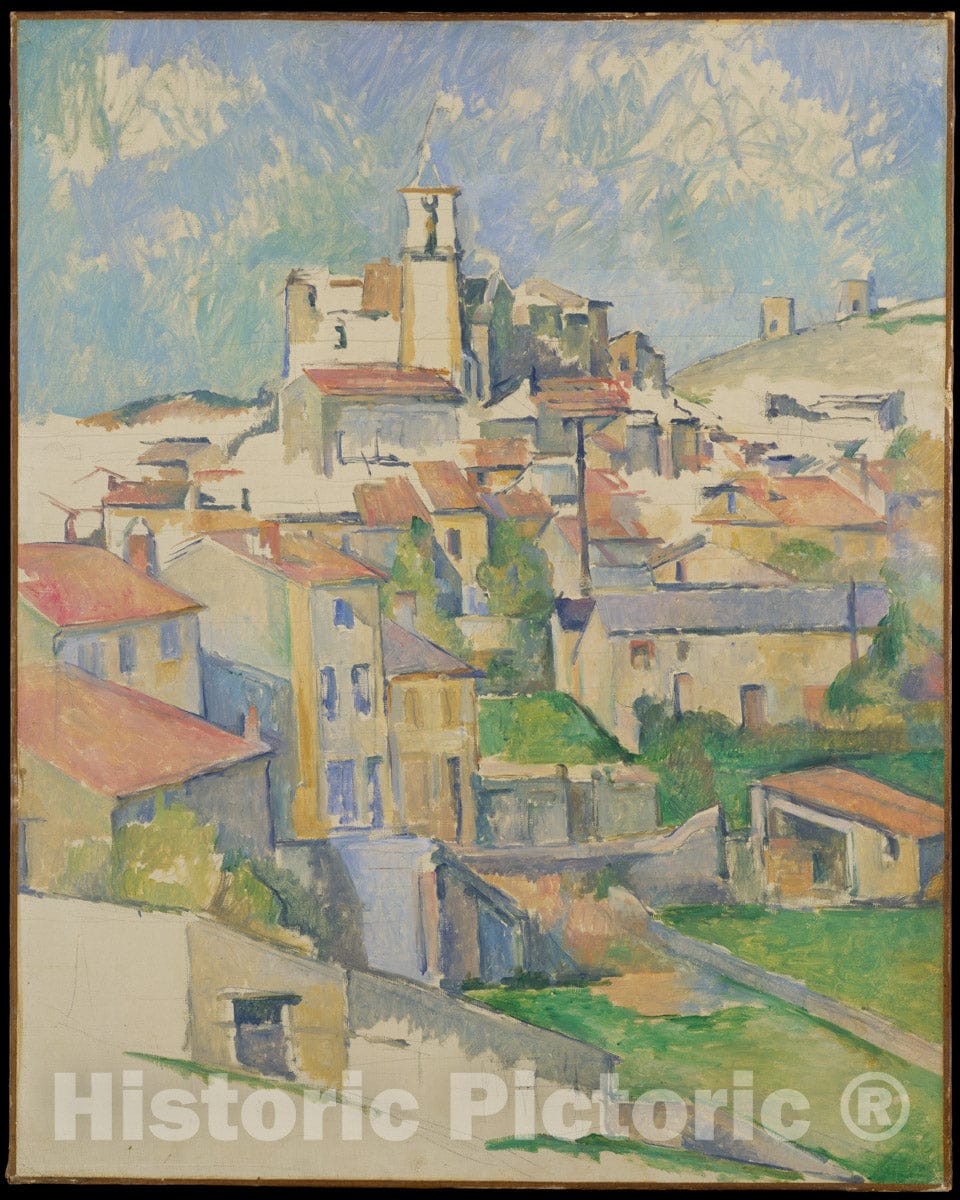 Art Print : Paul Cézanne - Gardanne : Vintage Wall Art