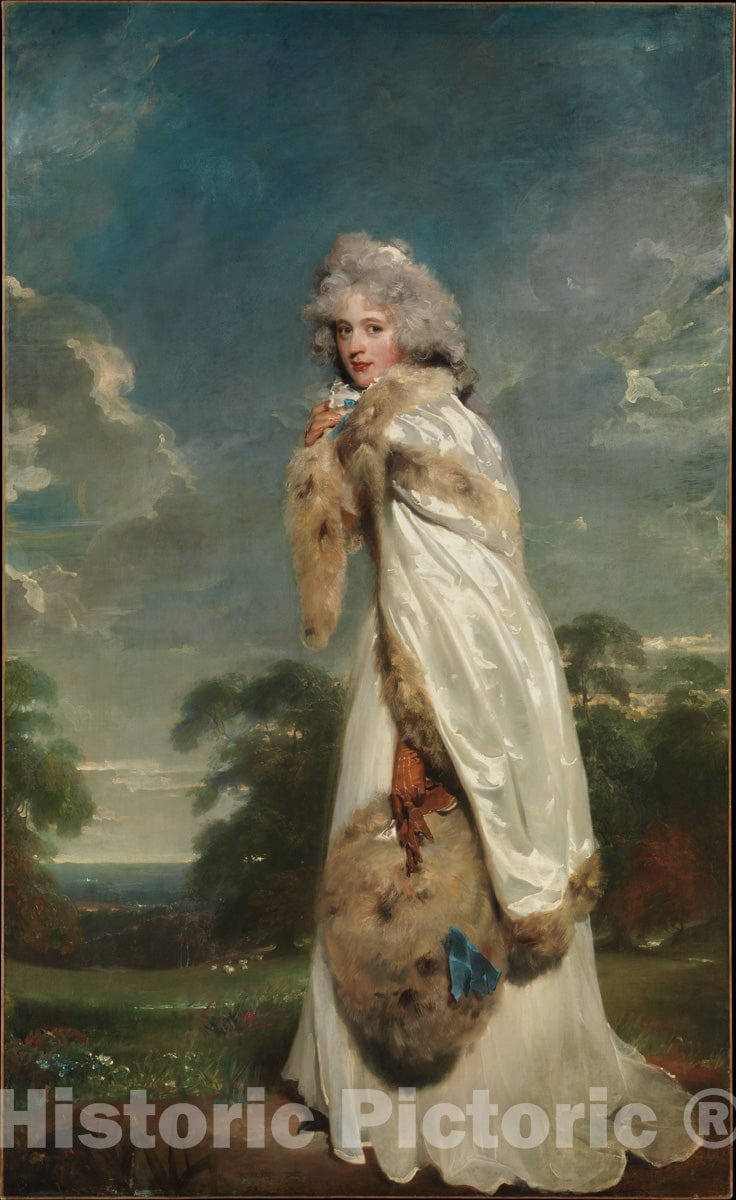 Art Print : Sir Thomas Lawrence - Elizabeth Farren (Born About 1759, Died 1829), Later Countess of Derby : Vintage Wall Art