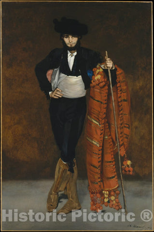 Art Print : Edouard Manet - Young Man in The Costume of a Majo : Vintage Wall Art