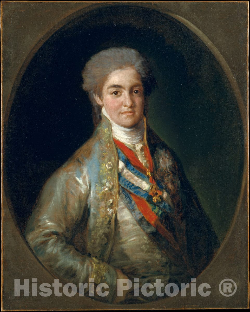 Art Print : Goya - Ferdinand VII (1784–1833), When Prince of Asturias : Vintage Wall Art