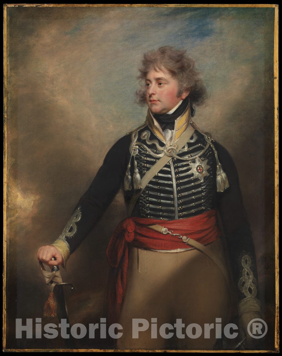 Art Print : Sir William Beechey - George IV (1762–1830), When Prince of Wales : Vintage Wall Art