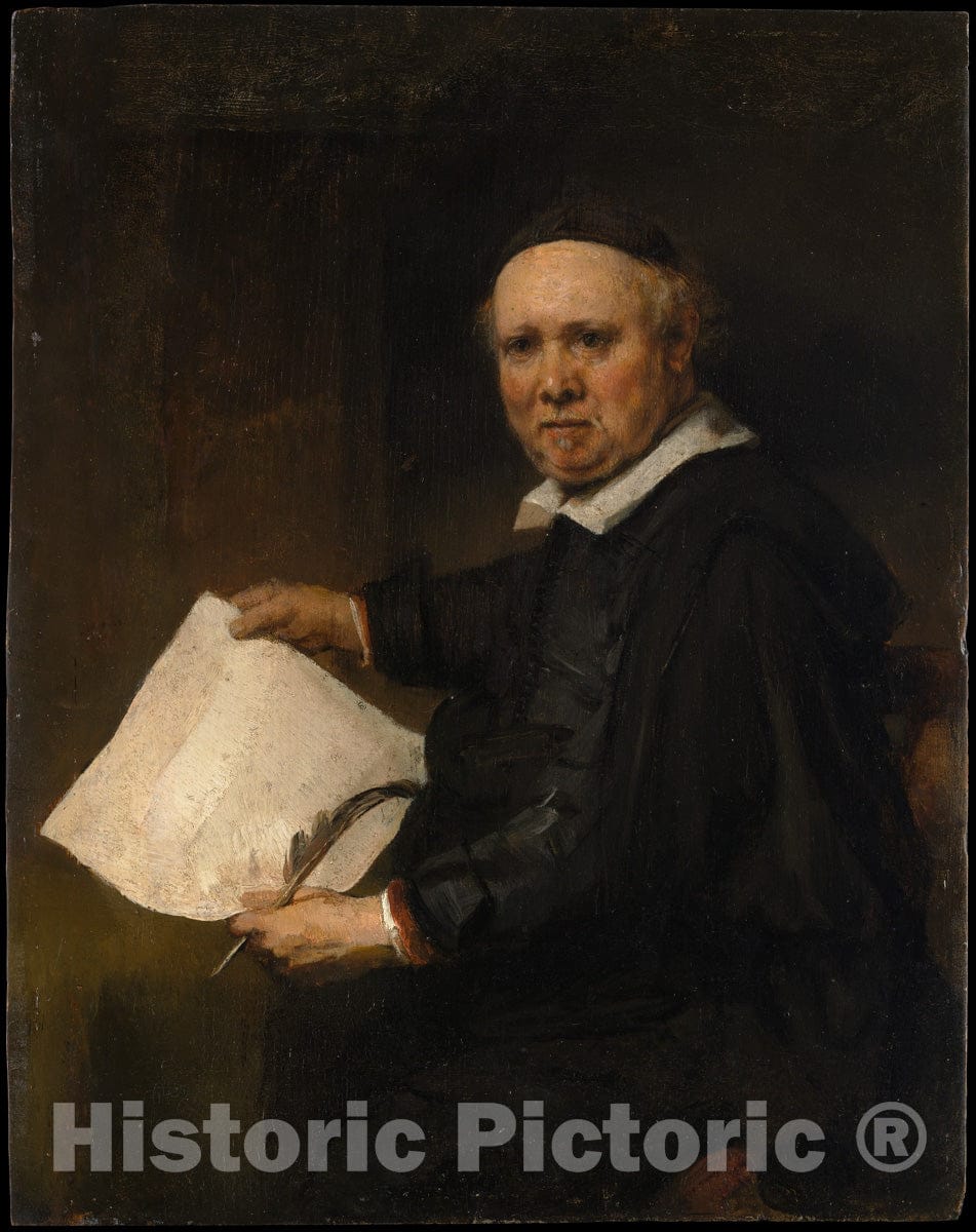 Art Print : Rembrandt (Rembrandt Van Rijn) - Lieven Willemsz Van Coppenol (Born About 1599, Died 1671 or Later) : Vintage Wall Art