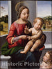Art Print : Fra Bartolomeo (Bartolomeo di Paolo del Fattorino) - Madonna and Child with The Young Saint John The Baptist : Vintage Wall Art