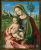 Art Print : Workshop of Giovanni Bellini - Madonna and Child : Vintage Wall Art