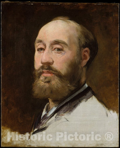 Art Print : Édouard Manet - Head of Jean-Baptiste Faure (1830–1914) : Vintage Wall Art