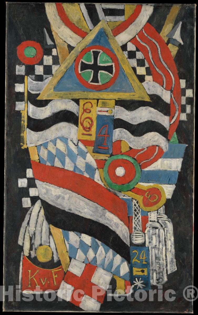 Art Print : Marsden Hartley - Portrait of a German Officer : Vintage Wall Art