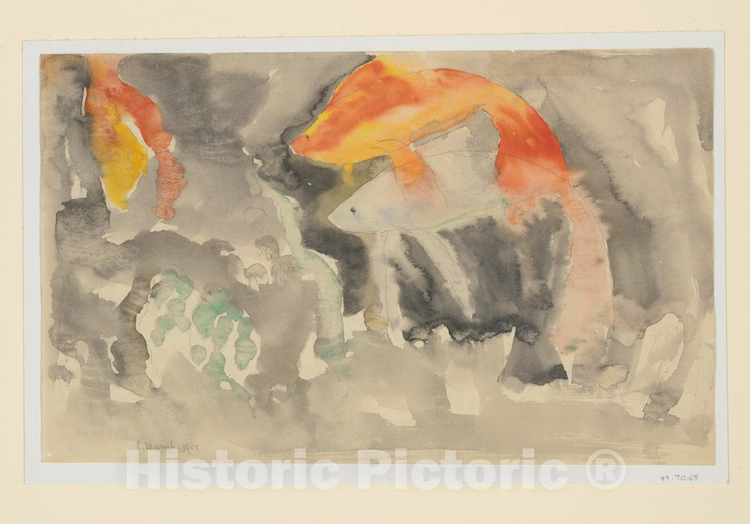 Art Print : Charles Demuth - Fish Series, No. 5 : Vintage Wall Art