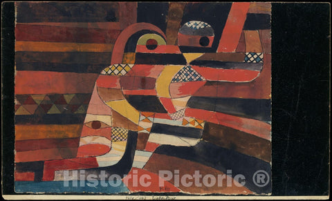 Art Print : Paul Klee - Lovers : Vintage Wall Art