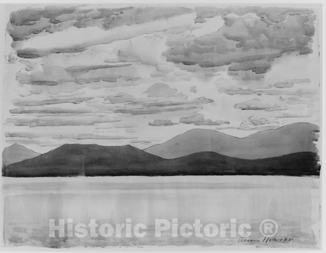 Art Print : Gardner Hale - End of The Day : Vintage Wall Art