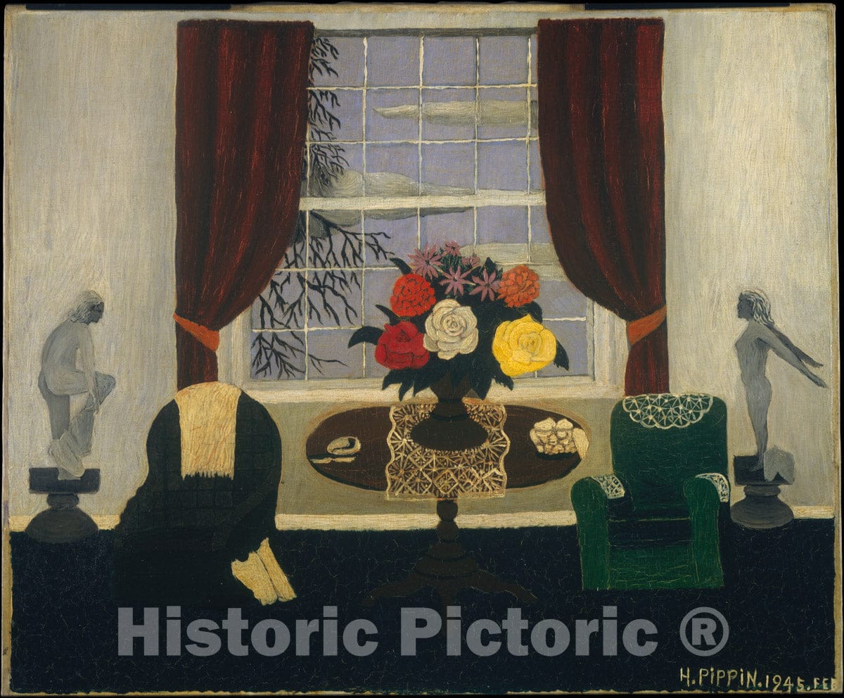 Art Print : Horace Pippin - Victorian Interior I : Vintage Wall Art