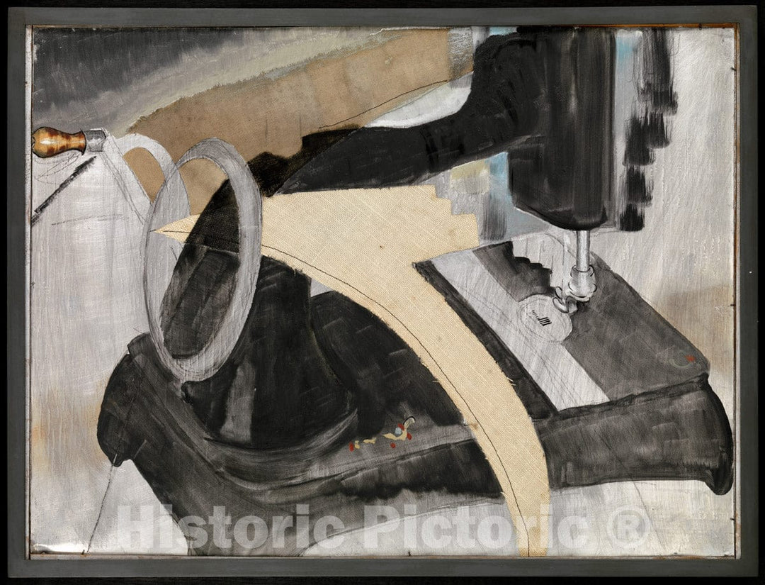 Art Print : Arthur Dove - Hand Sewing Machine : Vintage Wall Art