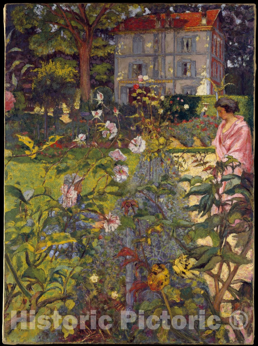Art Print : Édouard Vuillard - Garden at Vaucresson : Vintage Wall Art