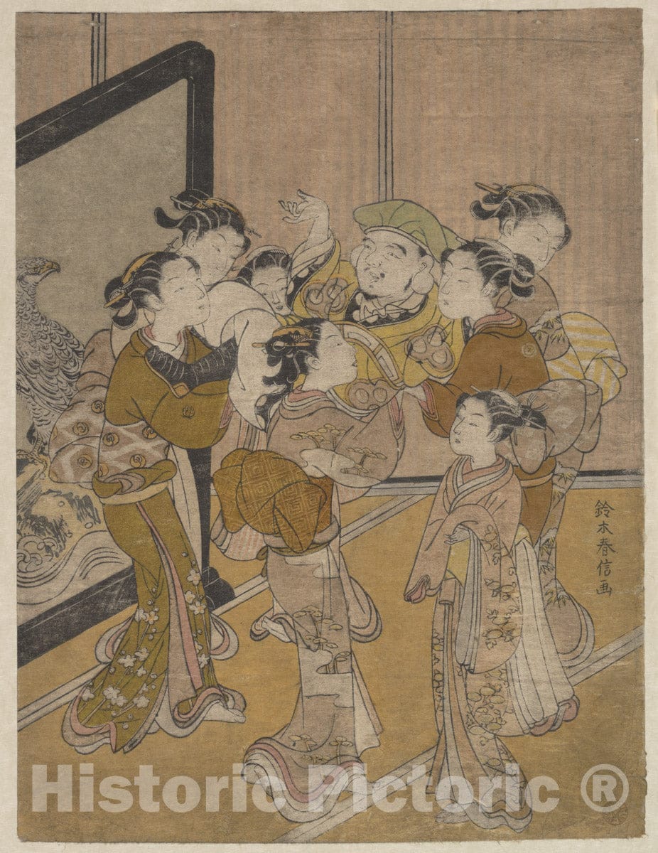Art Print : Suzuki Harunobu - Daikoku D?agé - Japan : Vintage Wall Art