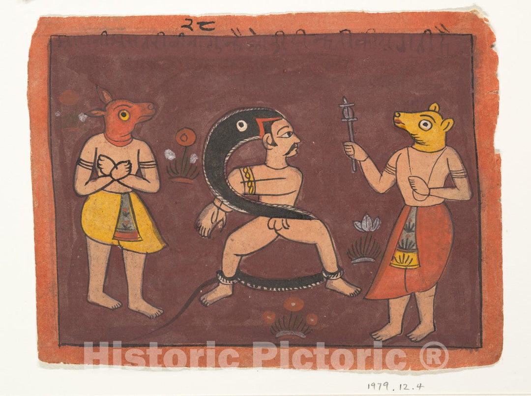 Art Print : Folk Painting - India :  Vintage Wall Art  v.1 : Vintage Wall Art