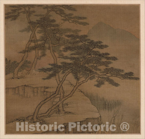 Art Print : Gao Cen - Landscapes in The Styles of Old Masters - China : Vintage Wall Art