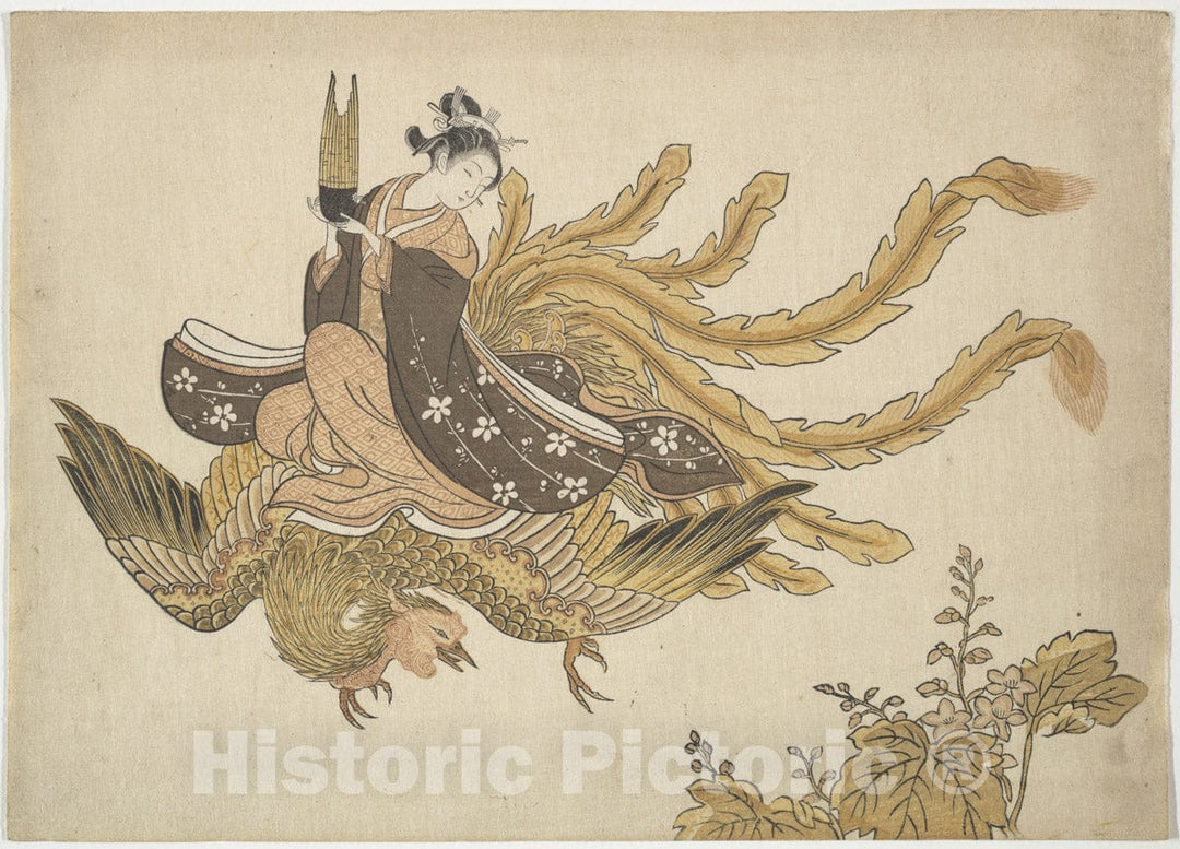 Art Print : Suzuki Harunobu - Disguised Immortal - Japan : Vintage Wall Art
