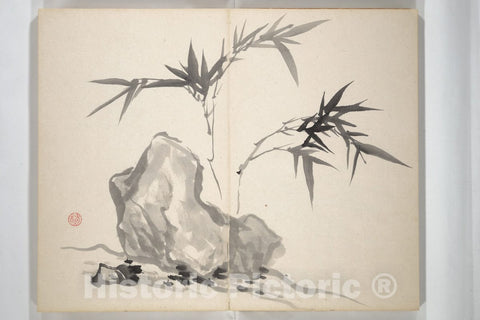 Art Print : Tsubaki Chinzan - Chinzan Picture Album (Chinzan-? gafu) - Japan : Vintage Wall Art