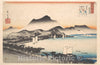 Art Print : Utagawa Hiroshige - Clearing Weather at Awazu, Lake Biwa - Japan : Vintage Wall Art