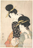 Art Print : Kitagawa Utamaro - Two Women - Japan : Vintage Wall Art