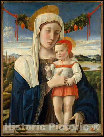 Art Print : Giovanni Bellini - Madonna and Child : Vintage Wall Art