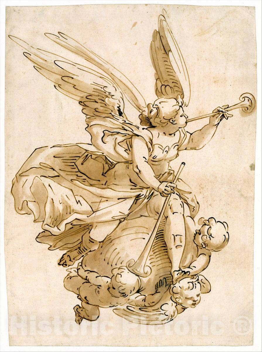 Art Print : Luca Cambiaso - Fame : Vintage Wall Art