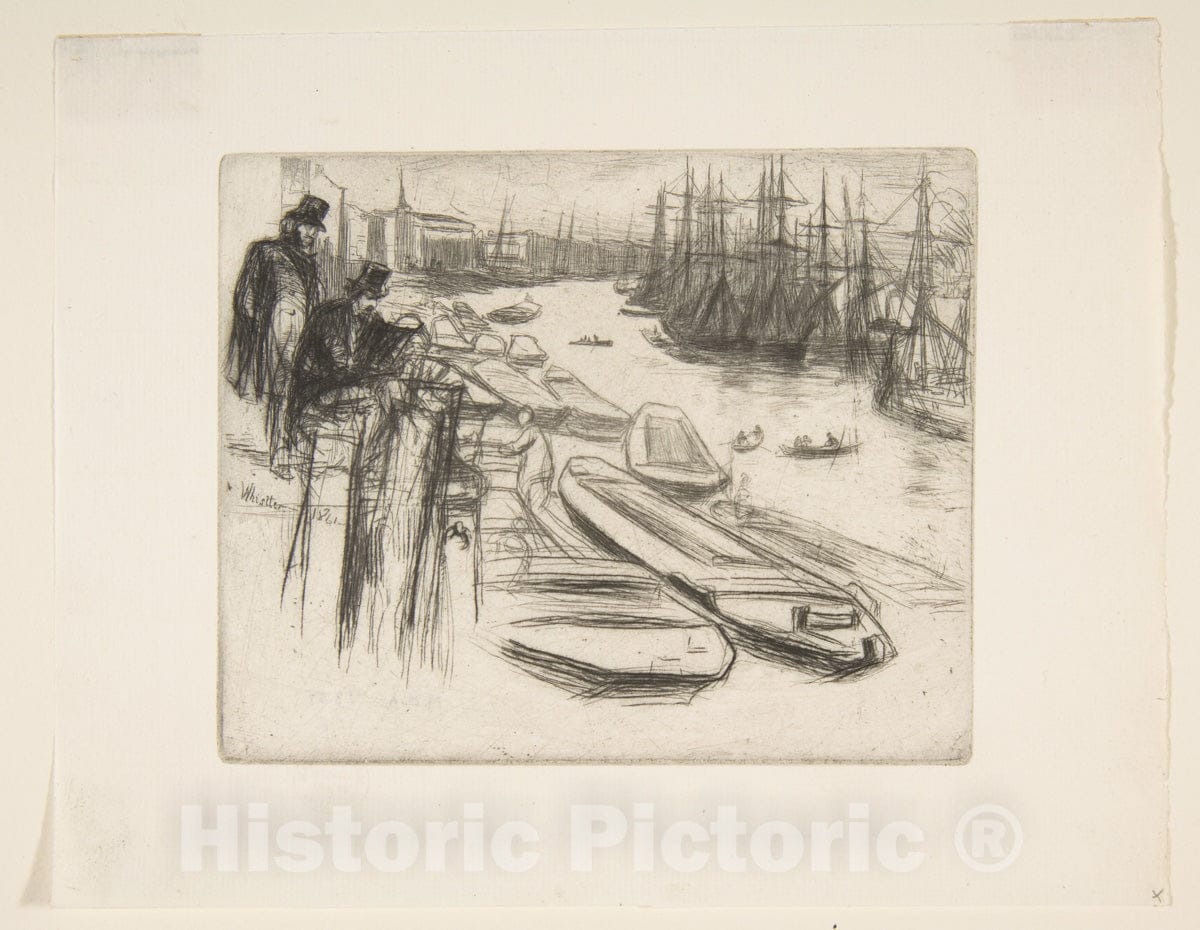 Art Print : James McNeill Whistler - The Little Pool : Vintage Wall Art