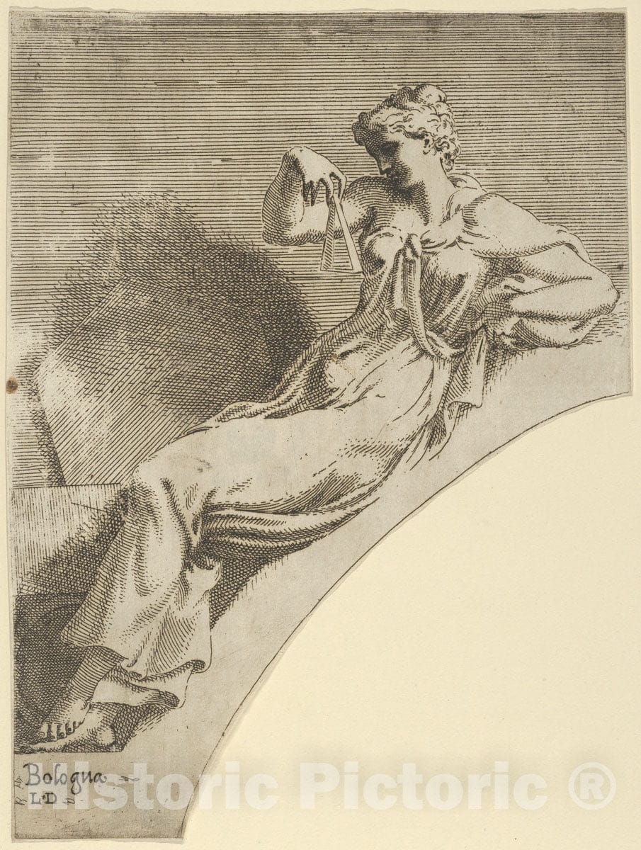 Art Print : Léon Davent - Erato : Vintage Wall Art